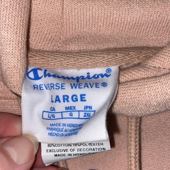 NWOT Champion Oversize Blush Pink Hoodie - Picture 7 of 8